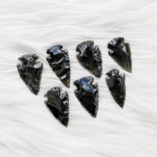 3" Black Obsidian Arrowheads