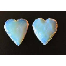 Opalite Heart shaped Carved Arrowheads