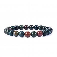 Blood stone Beads Bracelet 8 mm