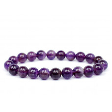 Amethyst Beads Bracelet 8 mm