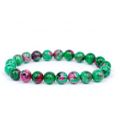 Ruby Zoisite Beads Bracelet 8 mm