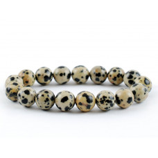 Dalmatian Jasper Beads Bracelet 8 mm
