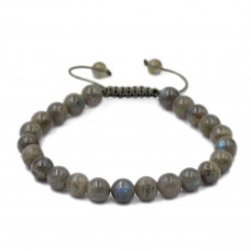 Labradorite Beads Cord Bracelet 8 mm