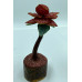 Red Rose Fancy Agate Stone Fengshui Rose Tree