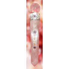 Rose Quartz Jumbo Crystal Sphere Healing Stick