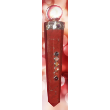 Red Jasper Jumbo Crystal Sphere Healing Stick