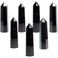 Jumbo Black Obsidian Obelisk Tower Point