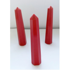 Jumbo Synthetic Dyed Pink Obelisk Tower Point