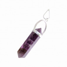 Amethyst Double Terminated Pencil Point Pendant