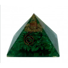 Malachite Orgone Reiki Pyramid -2 Inch