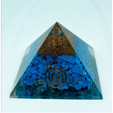 Turquoise Orgone Reiki Pyramid -3 Inch