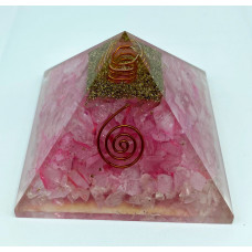 Rose Quartz Orgone Reiki Pyramid -3 Inch