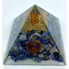 Lapis Lazuli Orgone Reiki Pyramid -3 Inch