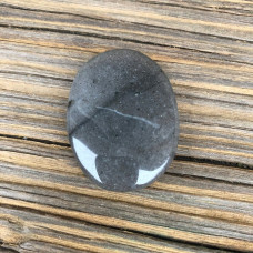 Grey Agate Thumb Worry Stone 30-40 mm