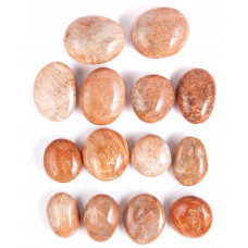 Peach Moonstone Thumb Worry Stone 30-40 mm