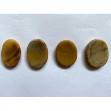 Yellow Jasper Thumb Worry Stone 30-40 mm