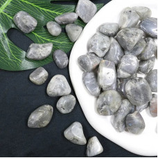 White Labradorite Tumbled Stones